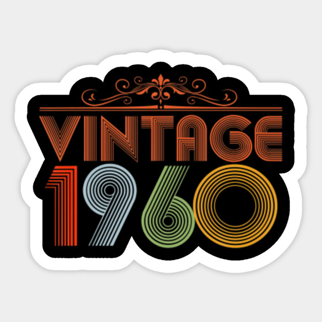 Retro 1960 60th Birthday Gift Ideas Mom Dad Men Women 1960