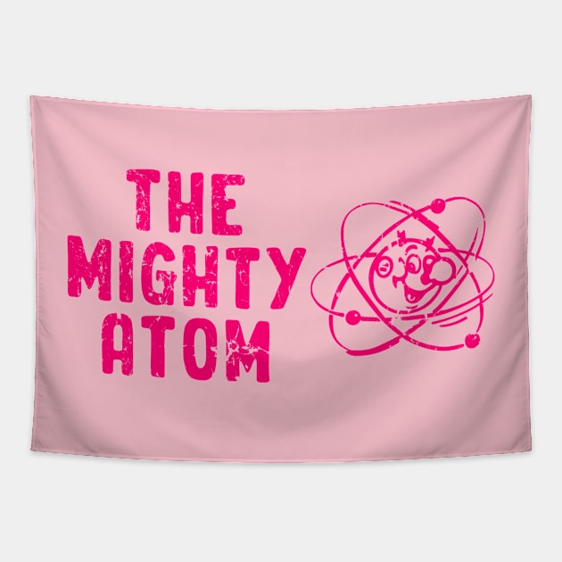 The Mighty Atom - Reddy Kilowatt Tapestry by Sayang Anak