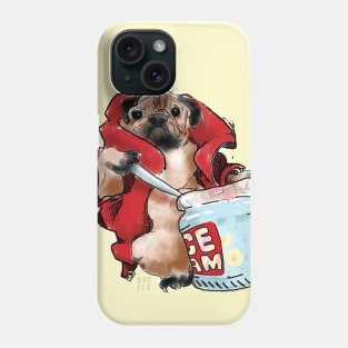 Sad pug Phone Case