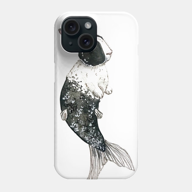 Dutch Bunny Mermaid Phone Case by aquabun