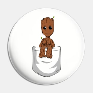 A Pocket Groot Pin