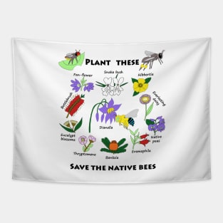 Plant these, save the native bees Tapestry