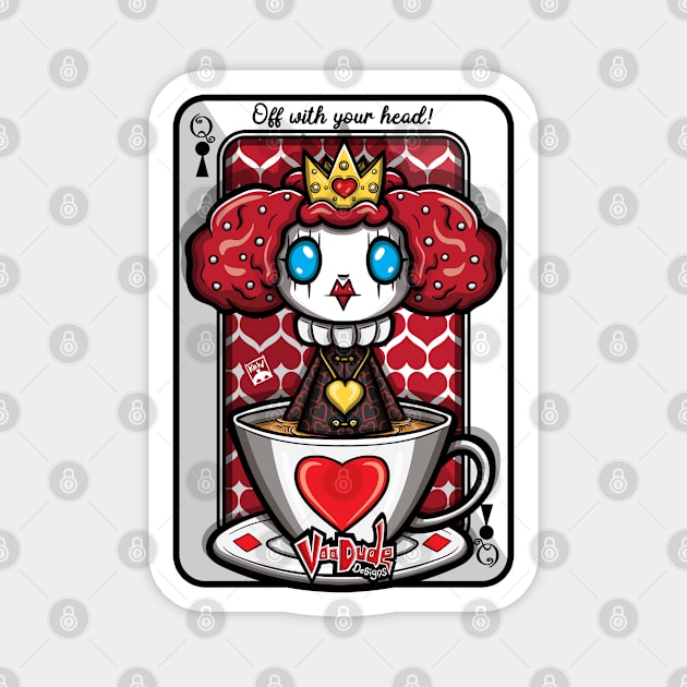 Queen Of Hearts Magnet by VooDudeDesigns