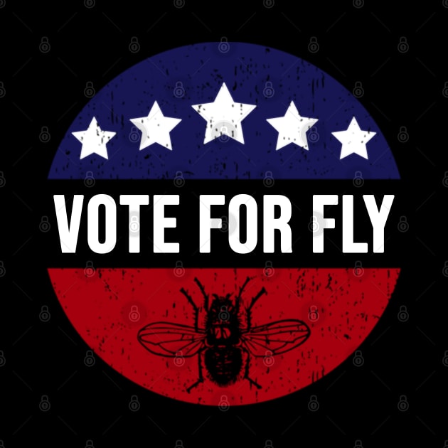 Vote For Fly - Mike Pence Fly On Head Funny by dokgo