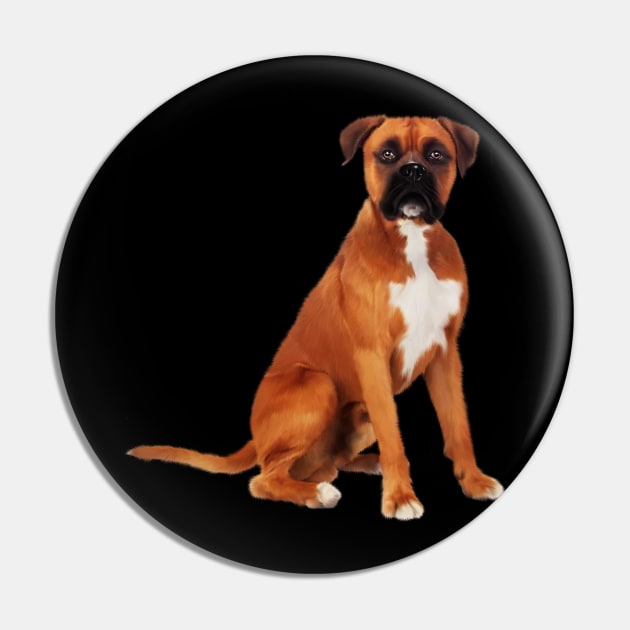 Boxer Dog, Brown Boxer Dog Lover Pin by dukito