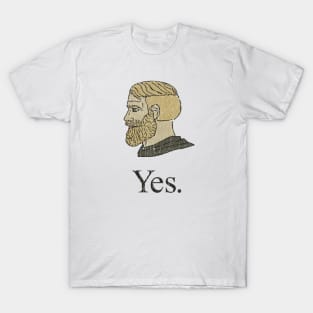 Funny Chad Yes - Yes Chad Meme - Yes Face Meme Sticker for Sale by Be Cool