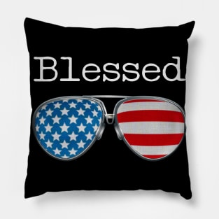 USA PILOT GLASSES BLESSED Pillow