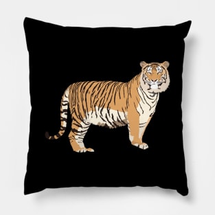 Side View Tiger Pillow