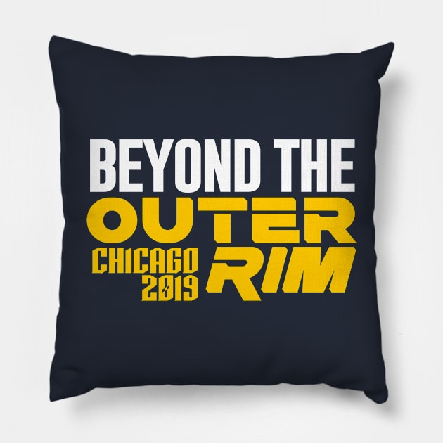 Beyond the Outer Rim - Chicago 2019 Pillow by CinemaShelf