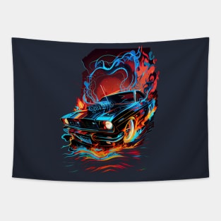 Dodge Charger Daytona - Psychedelic Volcanic Race Tapestry