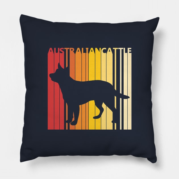 Vintage Australian Cattle Dog Pillow by GWENT