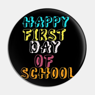 Happy first day of school, back to school design Pin