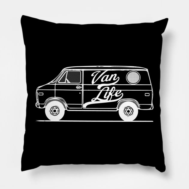 Van Life Pillow by Doc Multiverse Designs