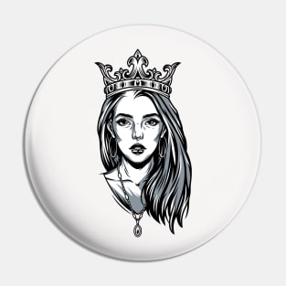 Queen girl Pin