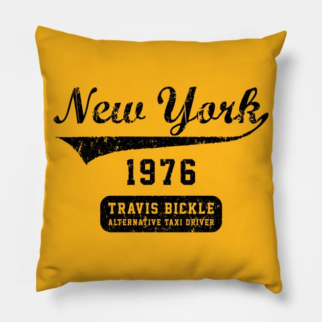 New York Taxi Driver Pillow by TEEWEB