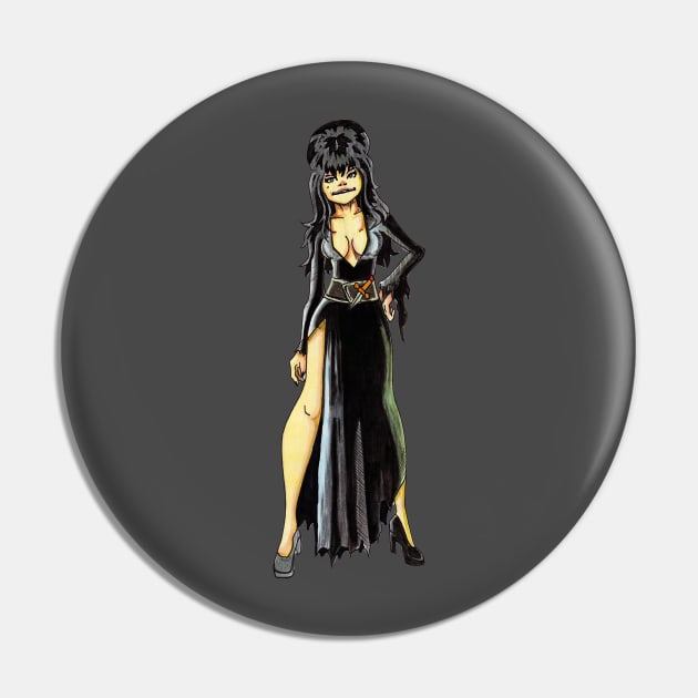 Elvira the Gorilla(z) Pin by LeeHowardArtist