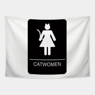 Catwomen Restroom Tapestry