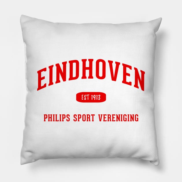 PSV Eindhoven Pillow by CulturedVisuals