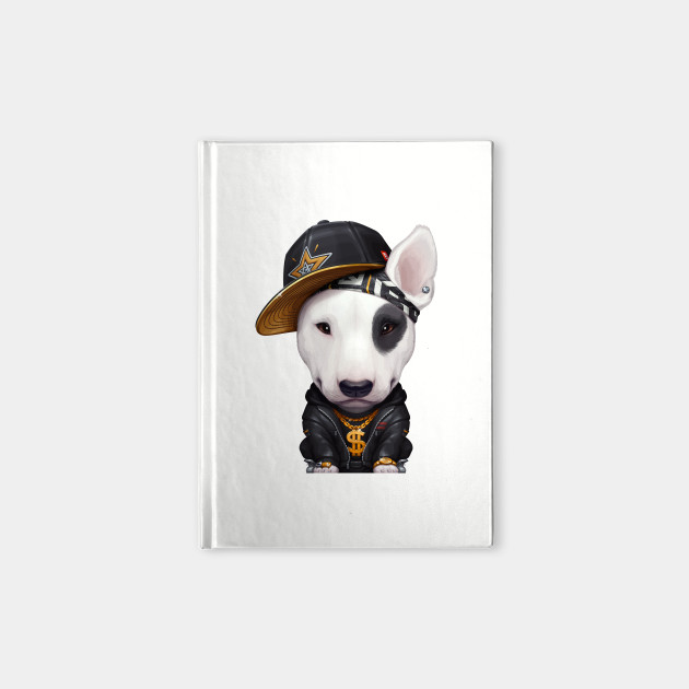 English Bull Terrier Hip Hop Super Star Bull Terrier Notebook Teepublic