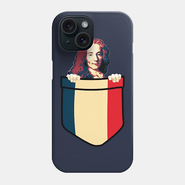 Voltaire In My Pocket Phone Case by Nerd_art