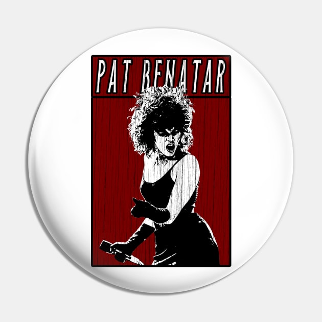 Vintage Retro Pat Benatar Pin by Projectup