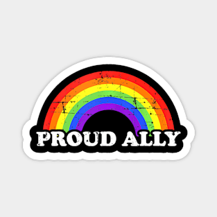 Proud Ally Rainbow Lgbt Pride Month For Men Women Magnet