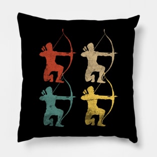 Bow Hunting Vintage Archer Gift Archery Pillow