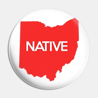 Ohio Native OH Red Pin