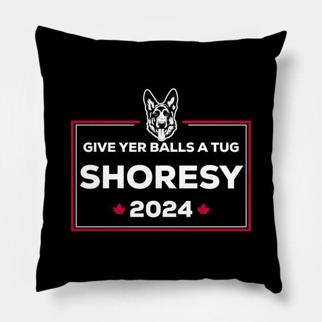 Letterkenny Shoresy for president 2024 - white Pillow by PincGeneral