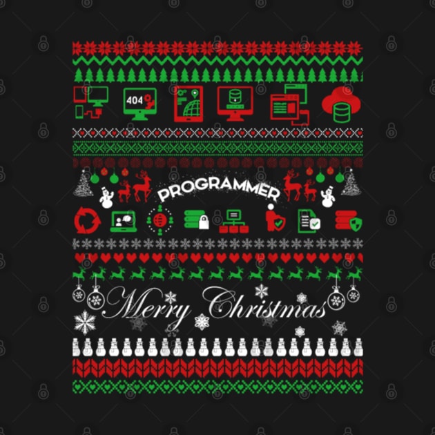 Programmer Ugly Christmas Sweater Gift For Coder by uglygiftideas