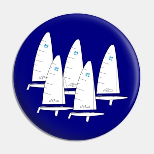 MC Scow Sailboats Racing Pin