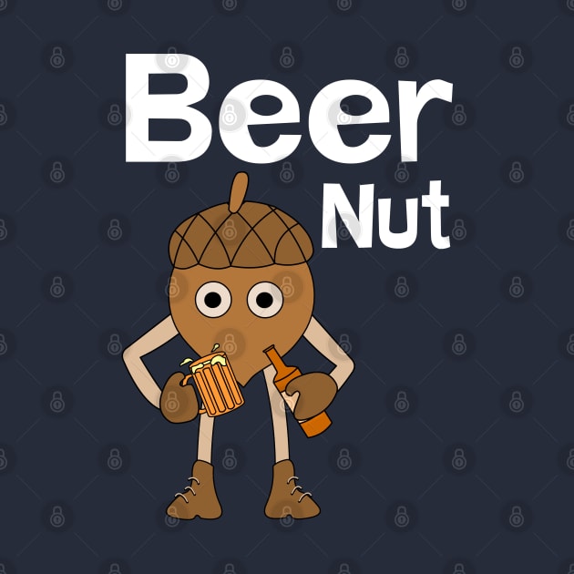 Beer Nut White Text by Barthol Graphics