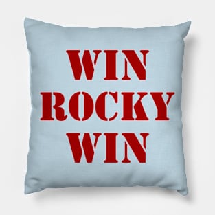 win rocky win Pillow