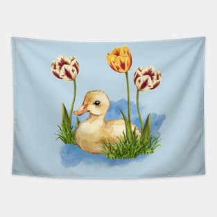 Tulip Duckling Tapestry