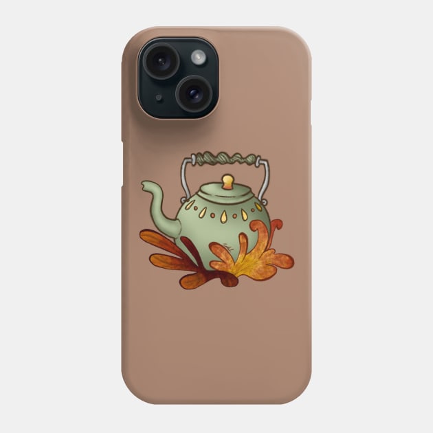 Tea Kettle Phone Case by Lady_Caffiene