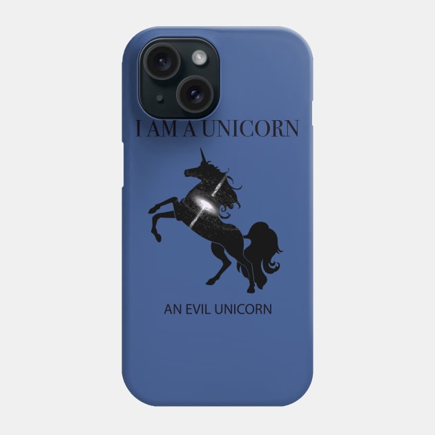 Evil Unicorn Phone Case by Hanoof