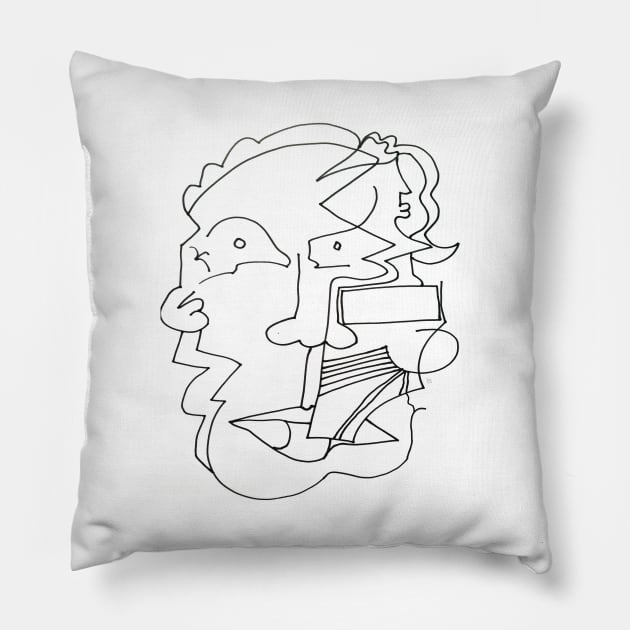 AP The American face of Politics - October 2016 Pillow by TonyBroadbent