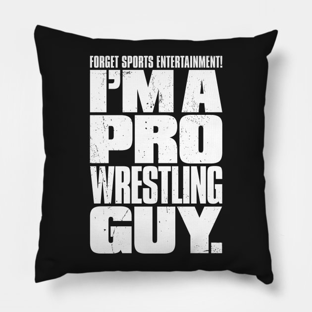 Pro Wrestling Guy Pillow by Heel Shirts