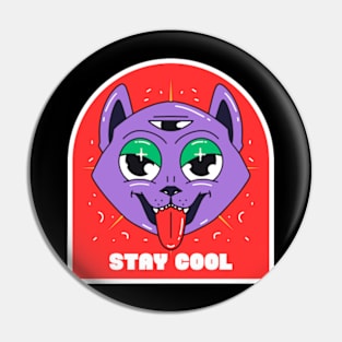 cat stay cool Pin