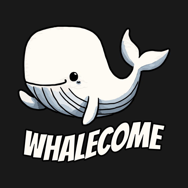 Whalecome Welcome Whale by DoodleDashDesigns