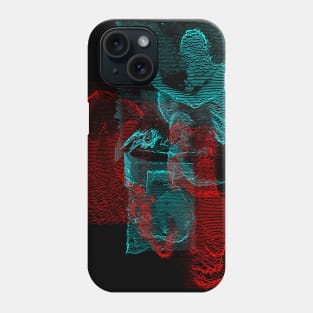 Digital Glitch Art Cursed Internet Image Design #4 Phone Case