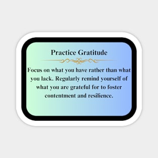 Gratitude  Thoughts for the Day Magnet