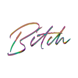 Bitch - 90s Style Typography Design T-Shirt