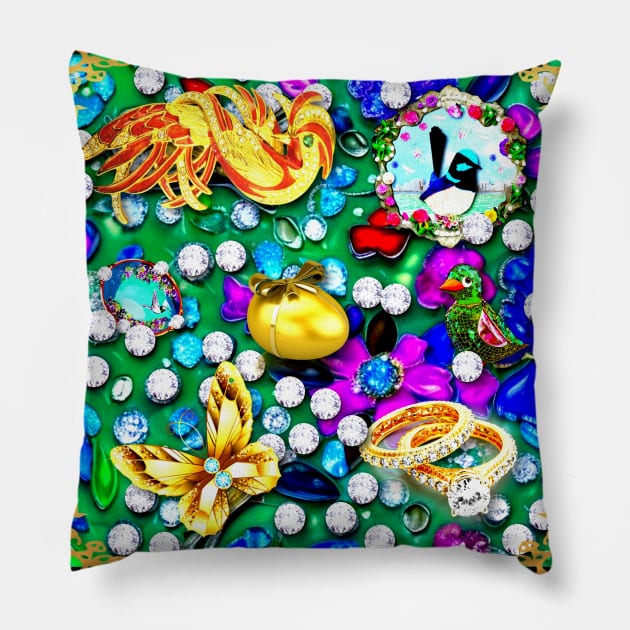 Positive Affirmation Gem Spa Pillow by KC Morcom aka KCM Gems n Bling aka KCM Inspirations