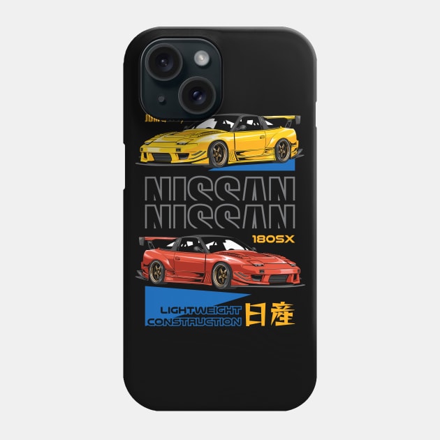 Nissan 180SX JDM Car Phone Case by milatees