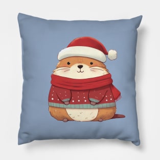 Cute Christmas Marmot Pillow