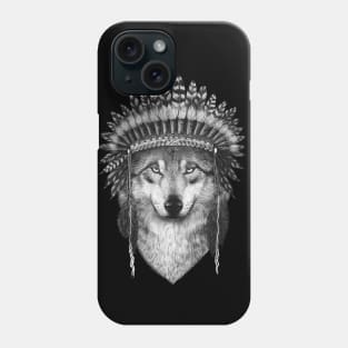 Indian wolf Phone Case