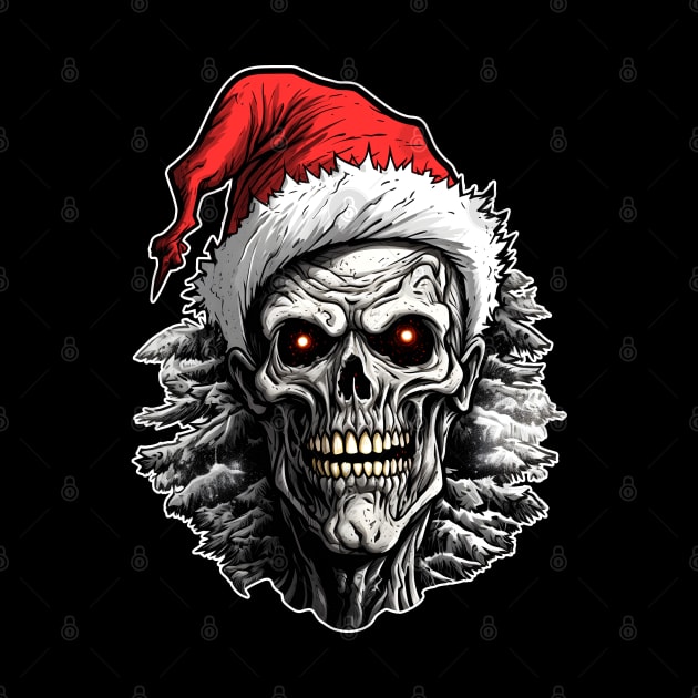 Zombie Santa Merry Christmas by beangeerie