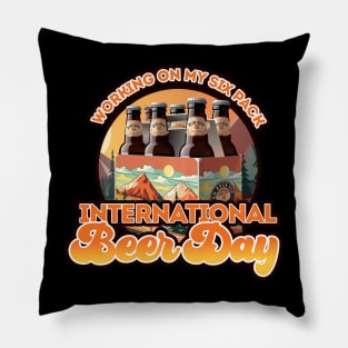 International Beer Day Working on my 6 Pack design Pillow