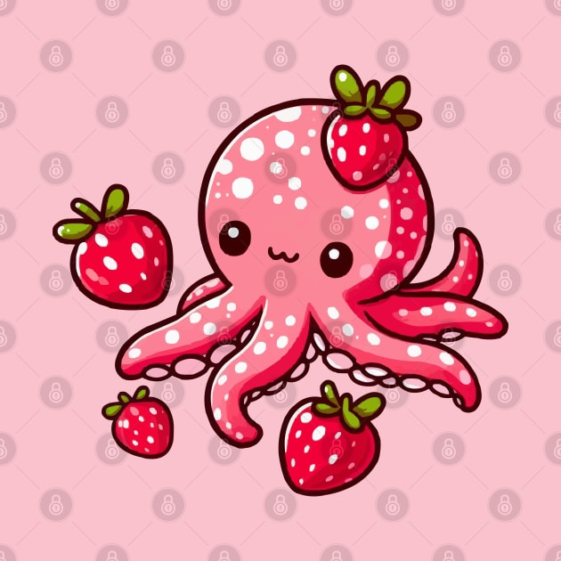 cute octo-berry pink by fikriamrullah